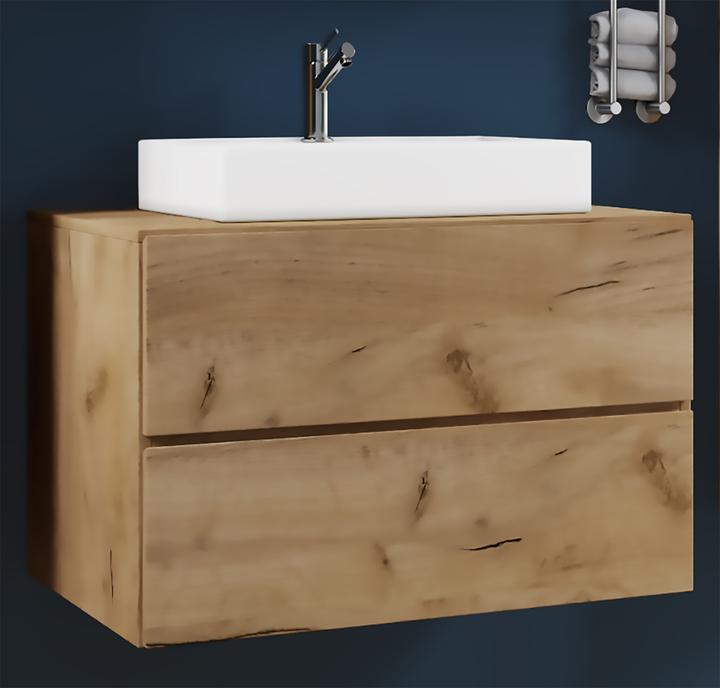 Image du produit VCM Plan de toilette 2 pièces Meuble vasque Lendas Tiroir