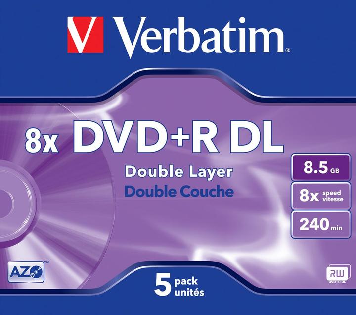 Produktbild Verbatim Dvd+R dl (5 x)