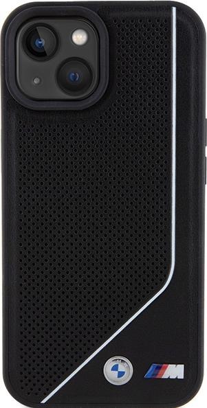 Productafbeelding BMW BMHMP15S23PUCPK iPhone 15 / 14 / 13 6,1" czarny/zwarte hardcase Geperforeerde Twisted Line MagSafe (Apple iPhone 15)