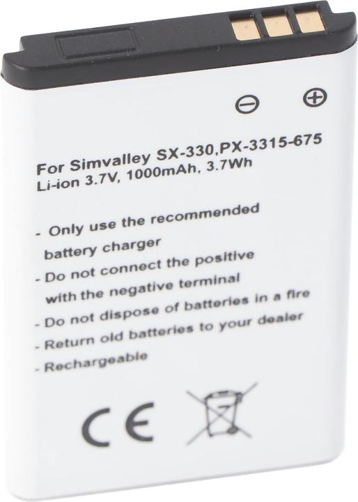 Produktbild AccuCell Akku Simvalley SX-330, PX-3315-675