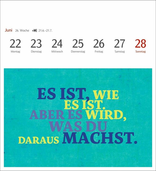 Image du produit Harenberg Positive-Sprüche-Kalender Postkartenkalender 2026 - Mit 53 Postkarten (Allemand)
