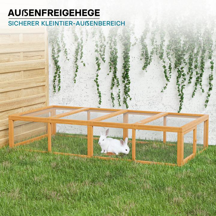 Image du produit Wiltec Clapier à lapin XXL Cage pour Petits animaux avec Enclos Parc Rongeurs Élevage Basse-cour Ferme