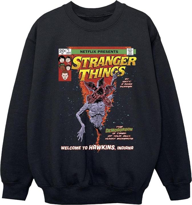 Produktbild Netflix Stranger Things Comic Cover Sweatshirt Mädchen (140, 146)