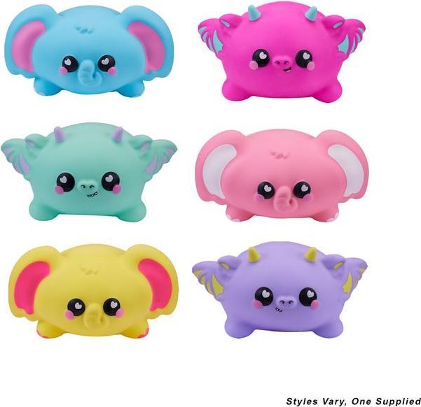 Smooshzees Snugzees, Bubblez, Pink Elephant, Collectable Characters, Supersoft, Cuddly and Squishy!