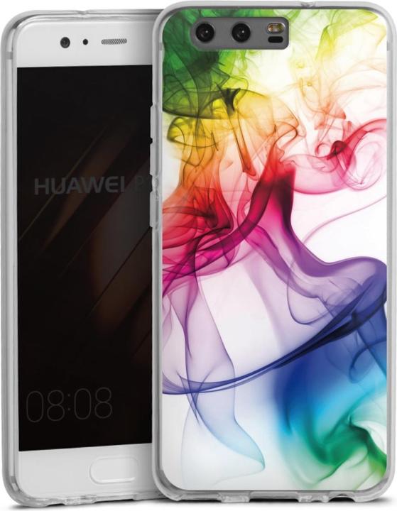 DeinDesign Silikon Hülle für Huawei P10 Handyhülle Case Smartphone Schutzhülle Farbe Regenbogen Wasser (Huawei P10)