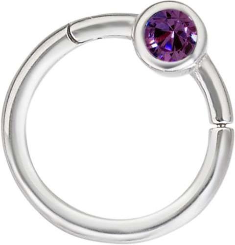Bijouteria 1.2mm Piercingstab (Edelstahl, Swarovski Kristall)