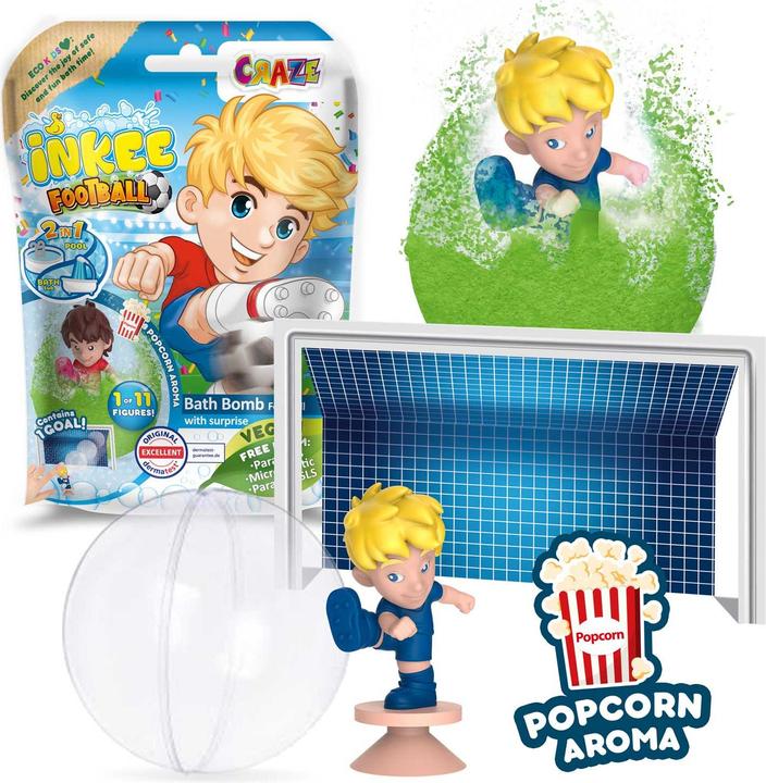 Actual product image Craze Inkee Fussall bath bomb with collectible figure (Bath bombs)