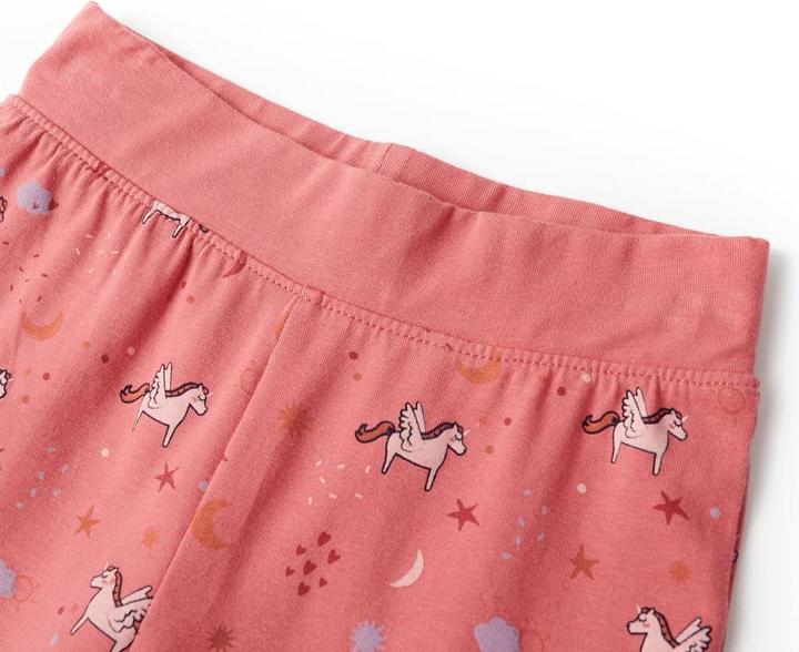 Produktbild VidaXL Kinderpyjama mit Langen Ärmeln Altrosa 116,Material: 95 (116)