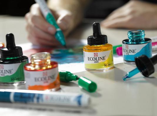 Image du produit Talens Peinture opaque Ecoline (Beige, 30 ml)