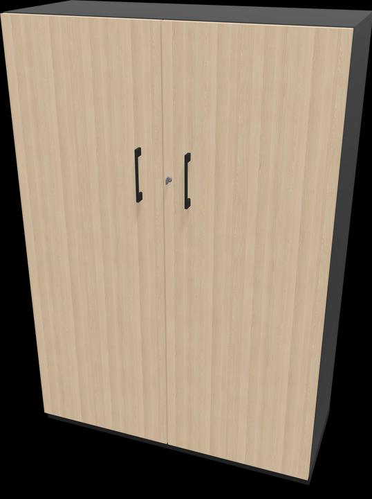 Schwarz, Eschendekor sandbeige mit Struktur, Dunkelgrau