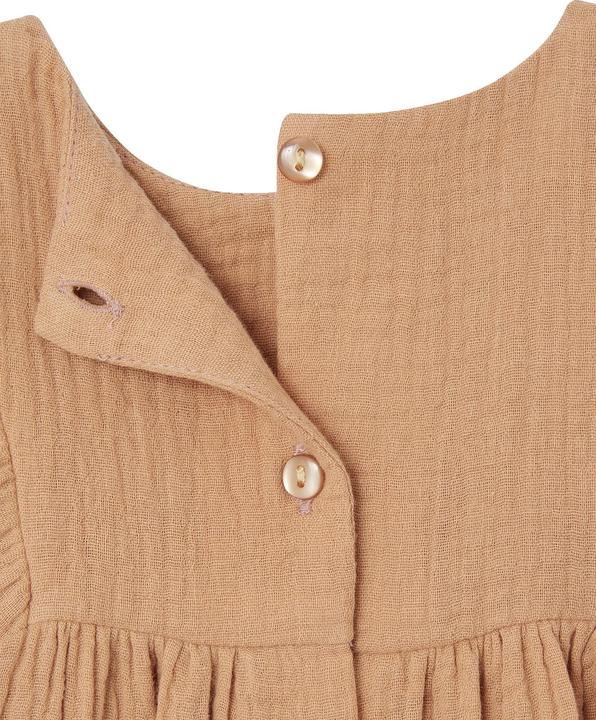 Image du produit Vertbaudet Robe bébé brodée en mousseline de soie (62)