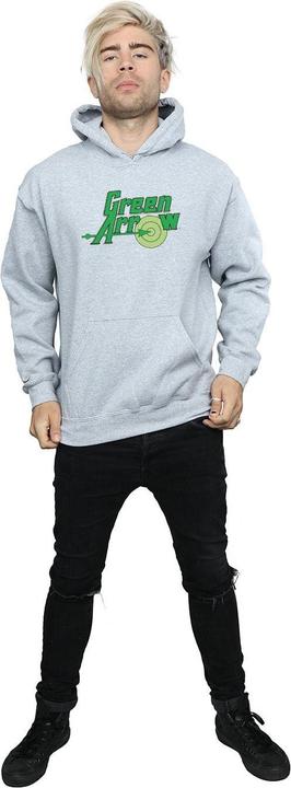 Immagine prodotto Green Arrow Text Logo Felpa con Cappuccio Uomo (3XL)