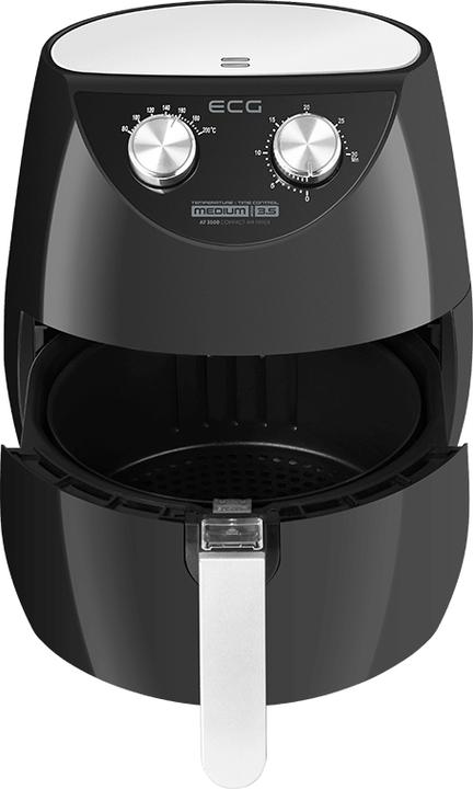 Actual product image ECG AF 3500 fryer Single Hot air fryer Black, Stainless steel