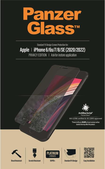 Actual product image PanzerGlass Privacy (1 Piece, Apple iPhone 6s)