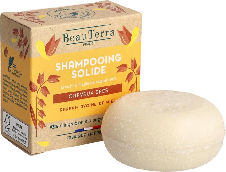 Image du produit BeauTerra shampooing solide cheveux secs & abimés (Shampoing solide)
