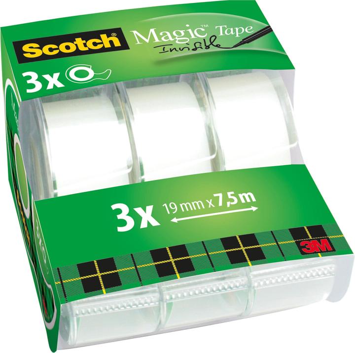 Scotch Ruban adhésif Magic 7500mm Transparent (19 mm)