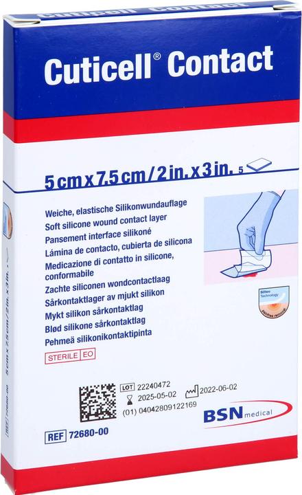 BSN Contact Silikonwundauflage 5x7.5cm (5 x)