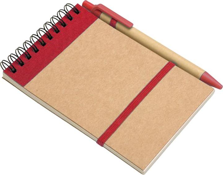 Produktbild MidOcean Notizblock und Stift Sonora recyceltes Material A6 (A6, Blanko)