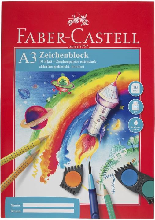 Faber-Castell Drawing pad A3 10 sheets (A3, Plain)