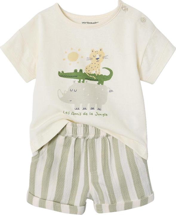 Actual product image Vertbaudet Baby-Set: T-Shirt & Shorts mit Streifenmuster (62)