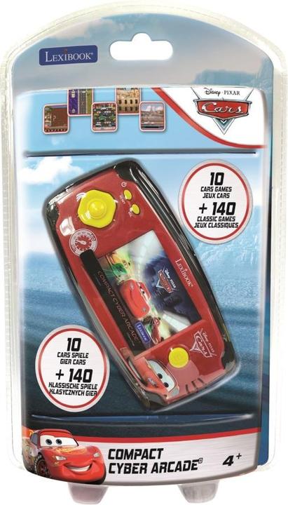 Produktbild Lexibook Disney Cars Compact Cyber Arcade Spielkonsole - Display 2,5 Zoll - 150 Spiele davon 10 Cars Spiele