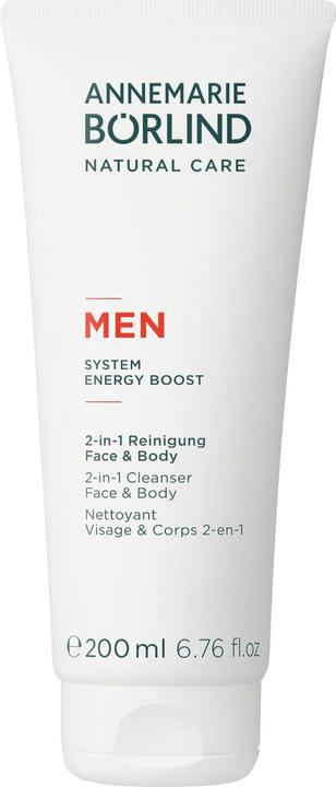 Produktbild Annemarie Börlind for Men Serie - Men System Energy Boost 2-in-1 Reinigung Face & Body (200 ml)