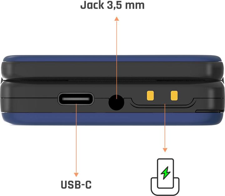 Actual product image Myphone FLIP LTE czarny (2.80", 1.30 Mpx, 4G)