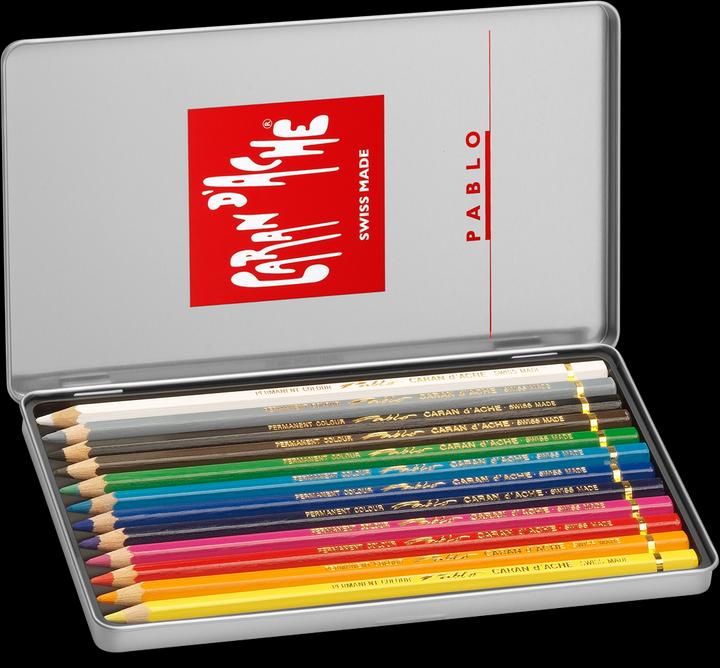 Immagine prodotto Caran d'Ache Pablo Metallschachtel (Multicolore, 12 x)