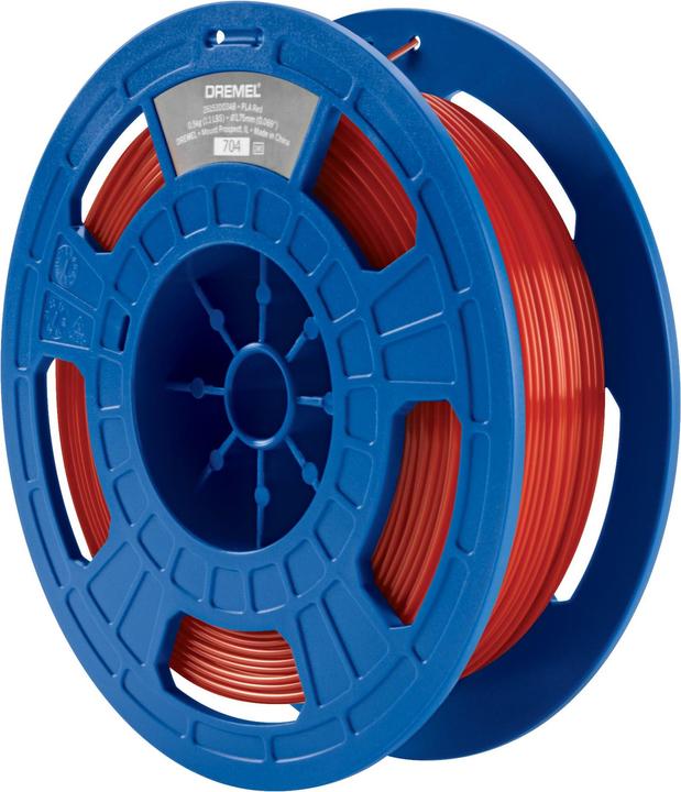 Dremel filament 1.75mm, PLA, red, 0.5kg (PLA, 1.75 mm, 500 g, Red)