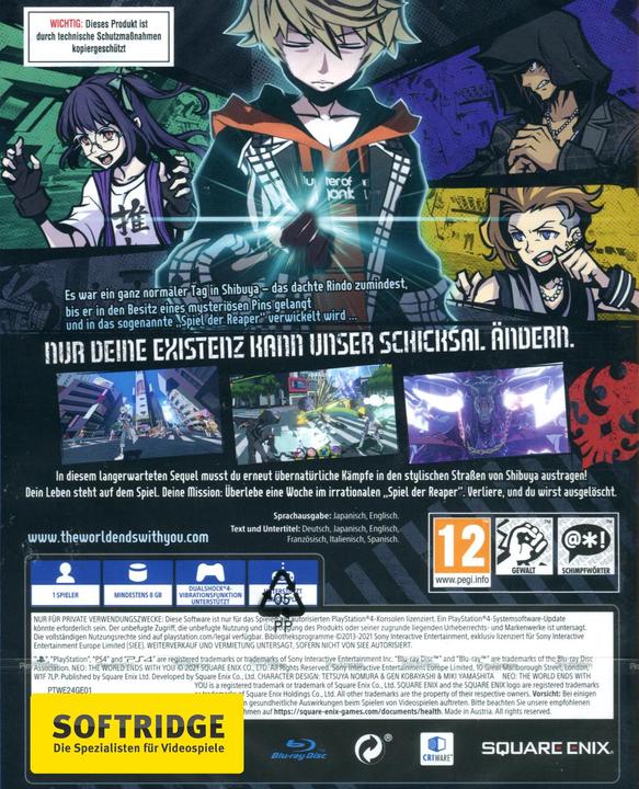 Image du produit Square Enix NEO : Le monde s'arrête avec vous (PS4, Multilingue)