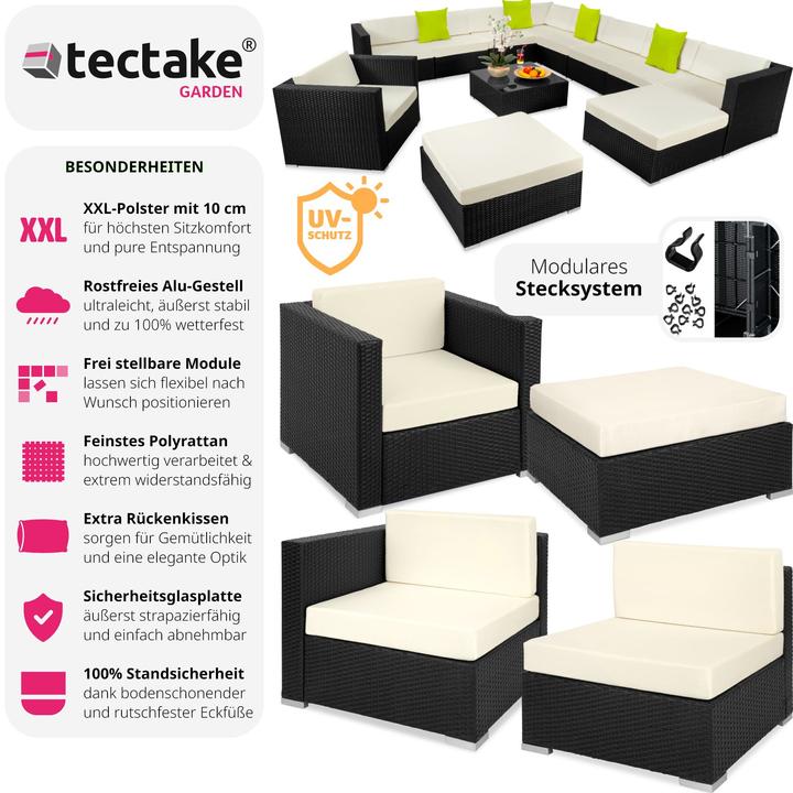Produktbild tectake Rattan Lounge