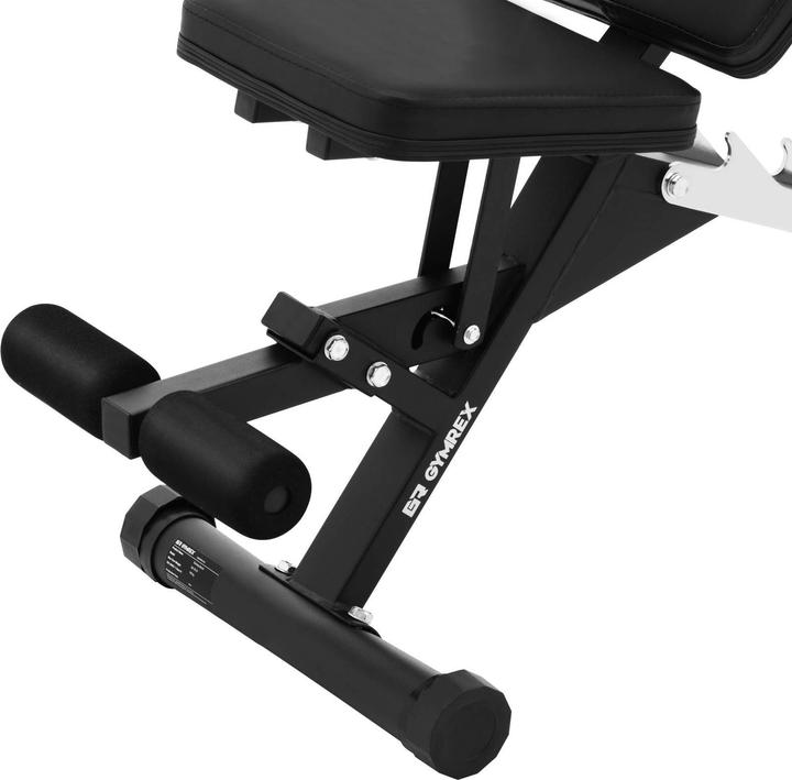 Actual product image Gymrex Schrägbank Fitnessbank Trainingsbank bis 100 kg einstellbar 90 - 180° Neigung
