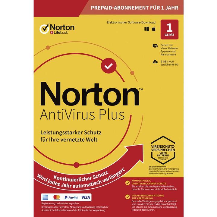 Produktbild Norton AntiVirus Plus (1 User, 12 Monate)