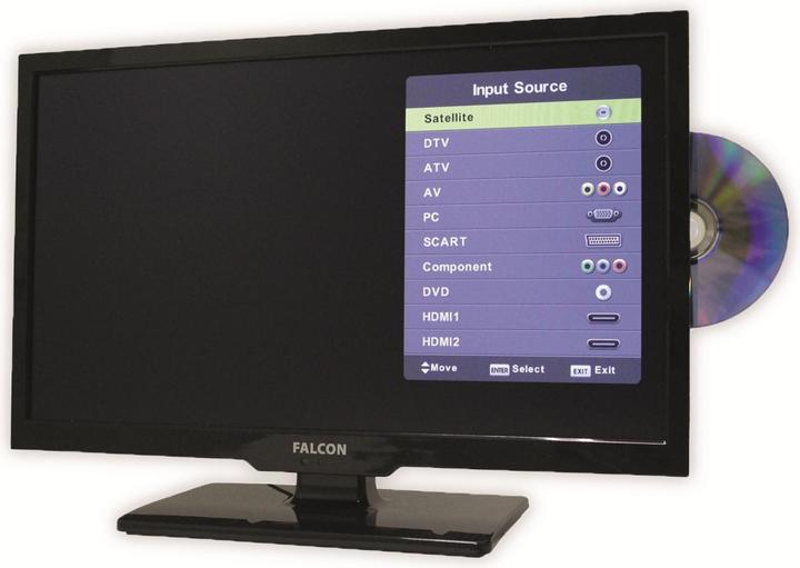 Produktbild Falcon 3212 - Camping SatTV-Set Pro Kit mit 19 Zoll TV