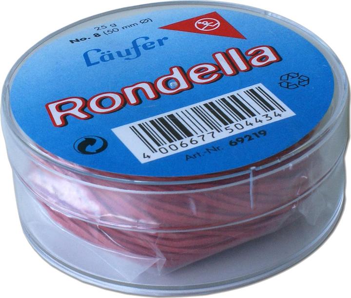 Läufer L "ufer rubber rings RONDELLA in tin, red, 25 mm, 25 g (1 pcs.)