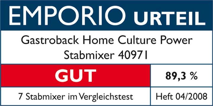 Immagine prodotto Gastroback 40971 Potere della cultura domestica