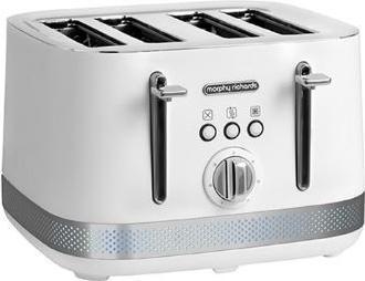 Actual product image Morphy Richards Illumination white 4-slice toaster