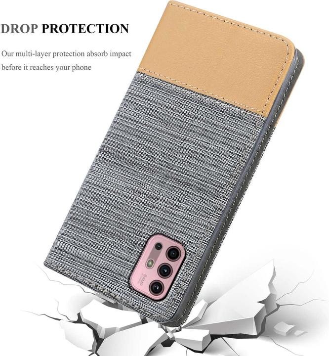 Produktbild Cadorabo Jeans Book Hülle (Motorola Moto G10, Motorola Moto G30)