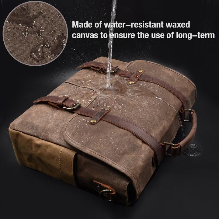 Immagine prodotto Only-Bags.Store Borse a tracolla da uomo Borsa per computer portatile impermeabile (15")