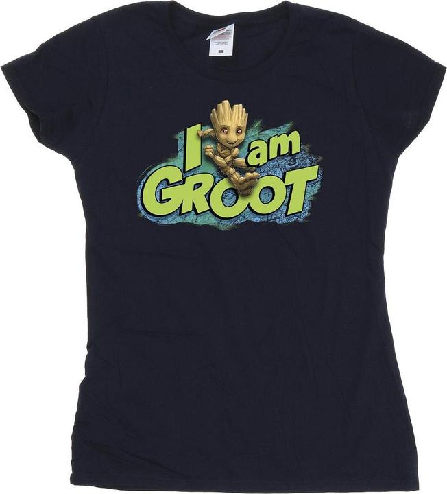 Guardians Of The Galaxy I Am Groot Jumping TShirt (XL)