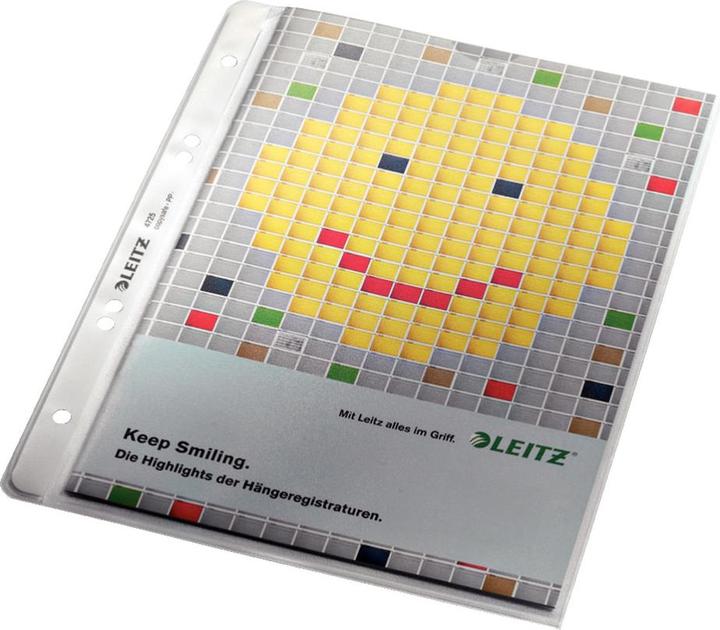 Actual product image Leitz Brochure pockets A5 130my PP colourless Premium pack 100 pieces (A5, 100 x)