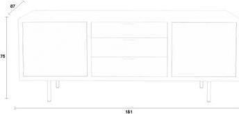Actual product image Zuiver Kos (140 x 40 x 55 cm)