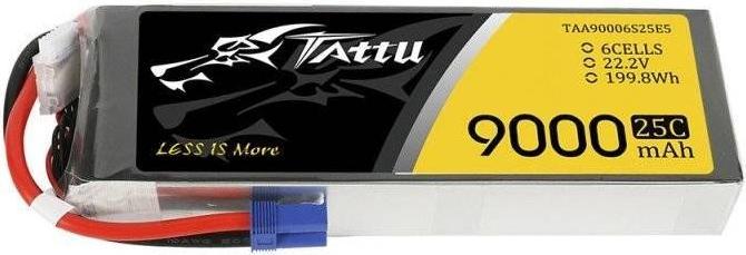 Actual product image Tattu Accumulator 9000mAh 22.2V 25C 6S1P (22.20 V, 9000 mAh)