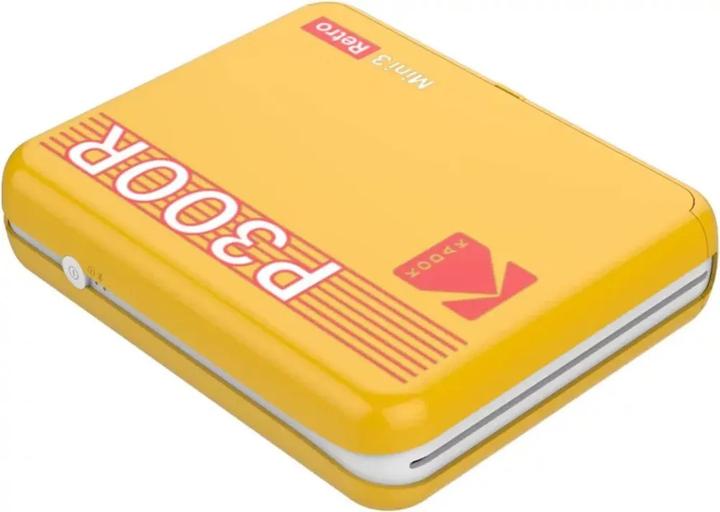 Productafbeelding Kodak Mini 3 Retro P300ry60 Draagbare Instant Fotoprinter Bundel 3x3 Geel (Direct thermisch, Kleur)