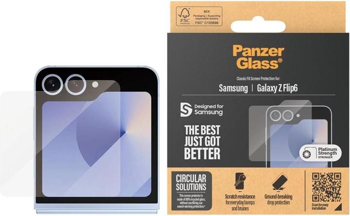 PanzerGlass Classic Fit (1 Piece, Samsung Galaxy Z Flip6)