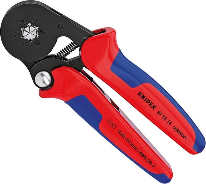 Actual product image Knipex Self-Adjusting Crimping Pliers for wire ferrules (180 mm)