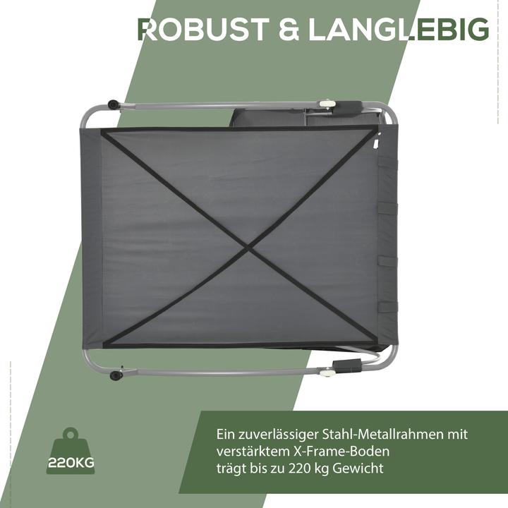 Produktbild Outsunny Doppelliege mit Dach (200 cm)