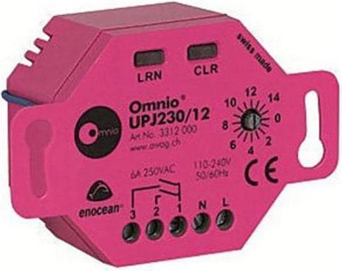 Produktbild Omnio EnOcean Jalousieaktor 1-Kanal UPJ230/12 (Rolladenaktor)