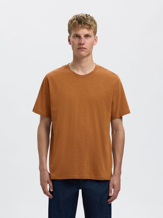 Actual product image Selected Homme Slhaspen Slub Ss O-Neck Tee Noos (XL)