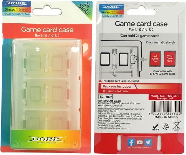 Produktbild Dobe Nintendo Switch Game Card Case für bis zu 24 Nintendo Switch Spiele (Switch, Switch 2, Switch OLED, Switch Lite)